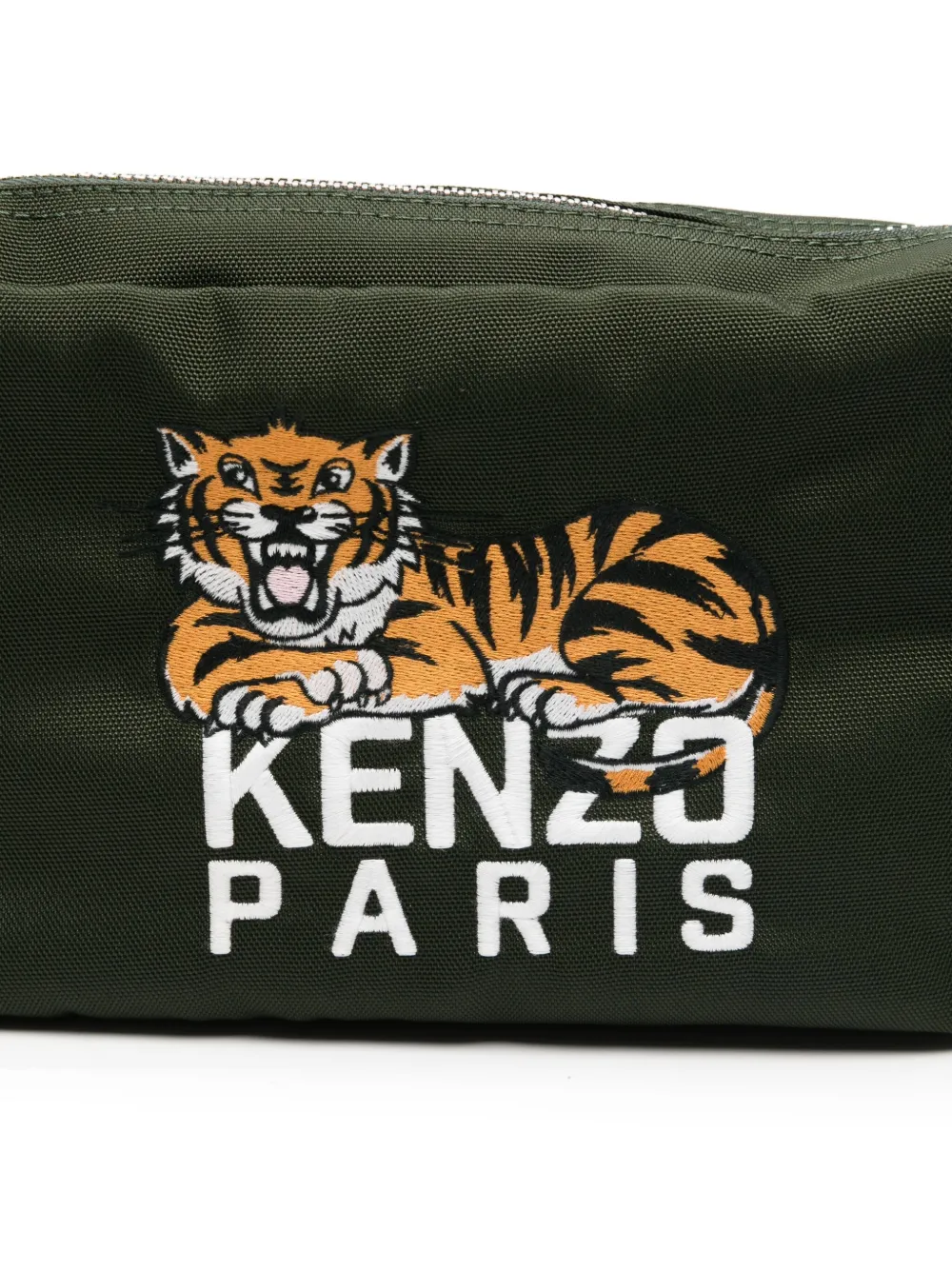 Kenzo Schoudertas met geborduurde tijger Grijs