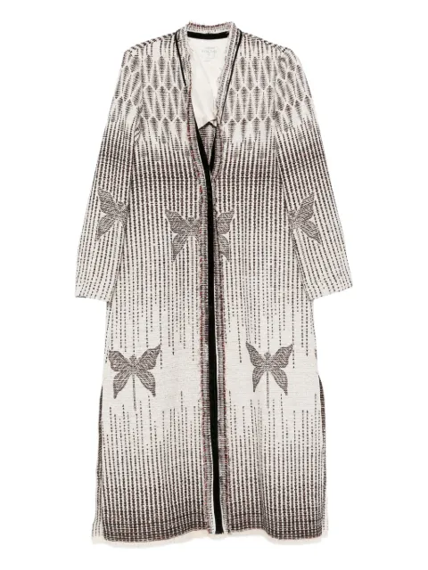 Forte Forte butterfly-pattern textured coat