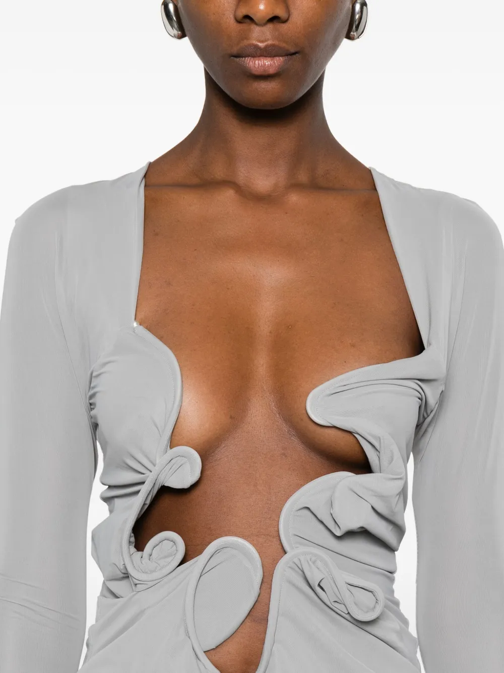 Christopher Esber Gedrapeerde jurk Grijs