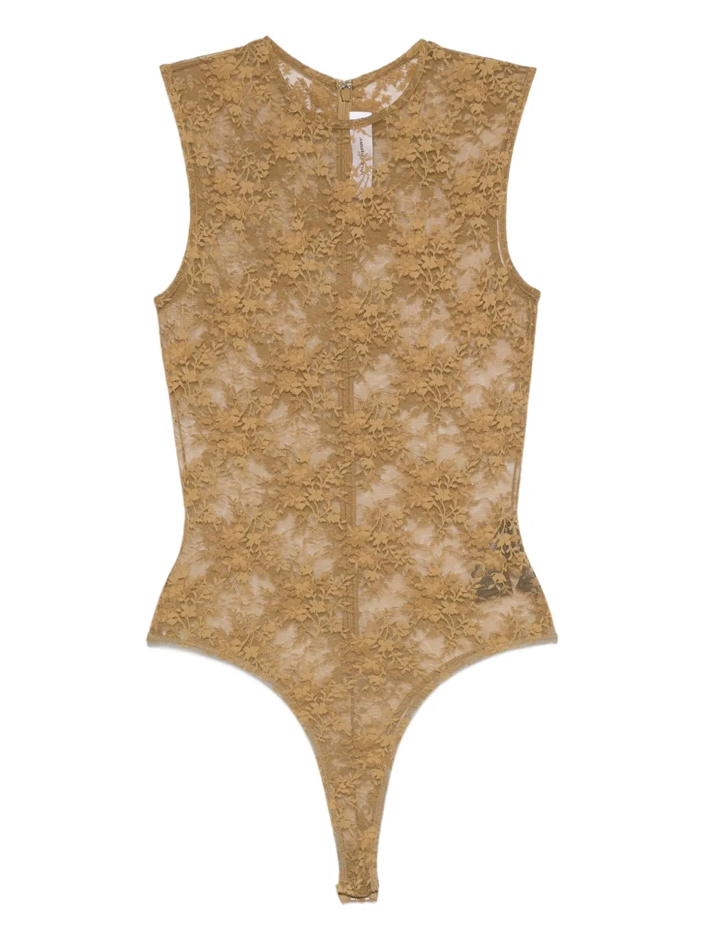 Alex Perry Mouwloze body met kant Groen