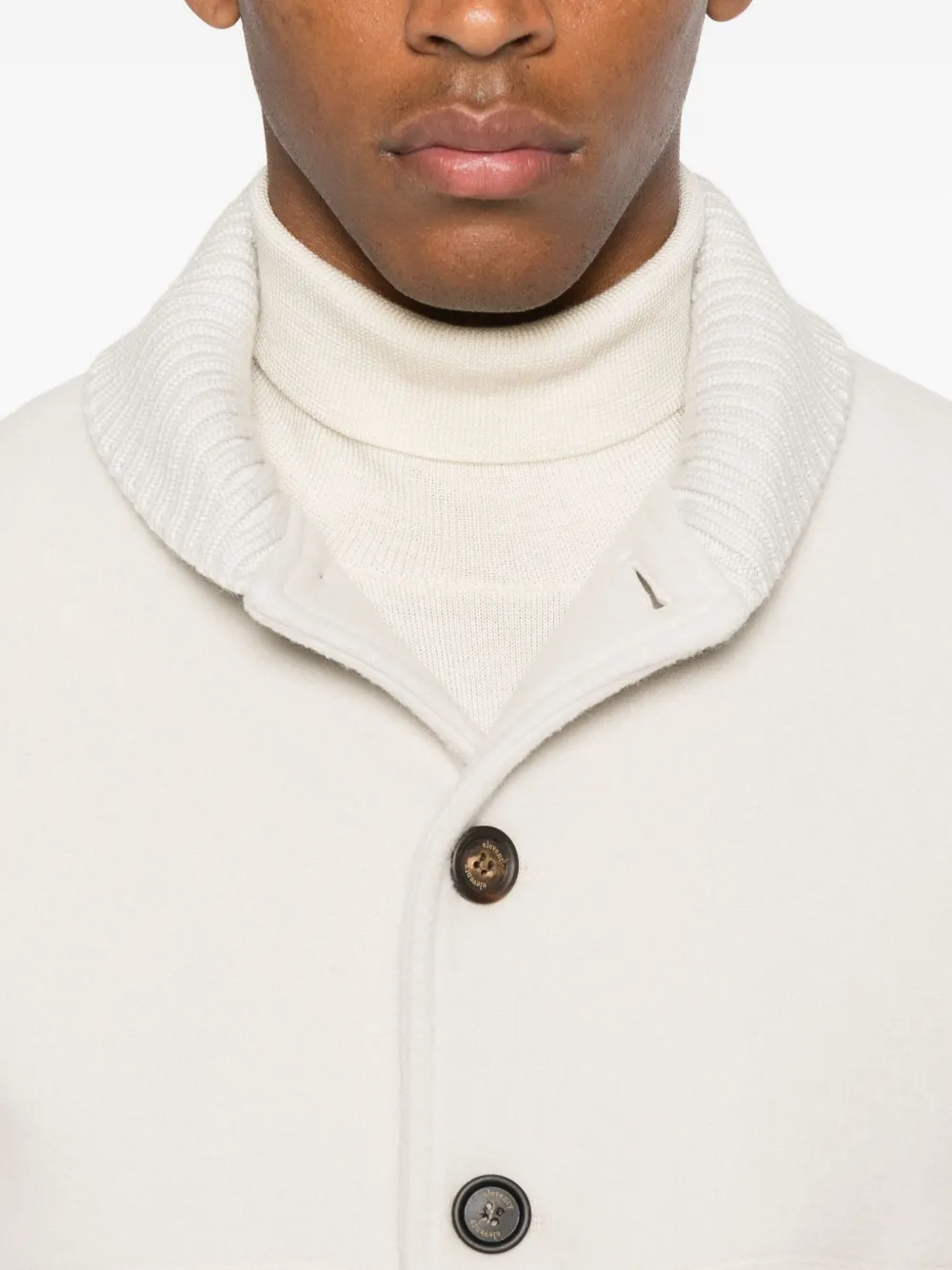 Eleventy button-fastening jacket Beige