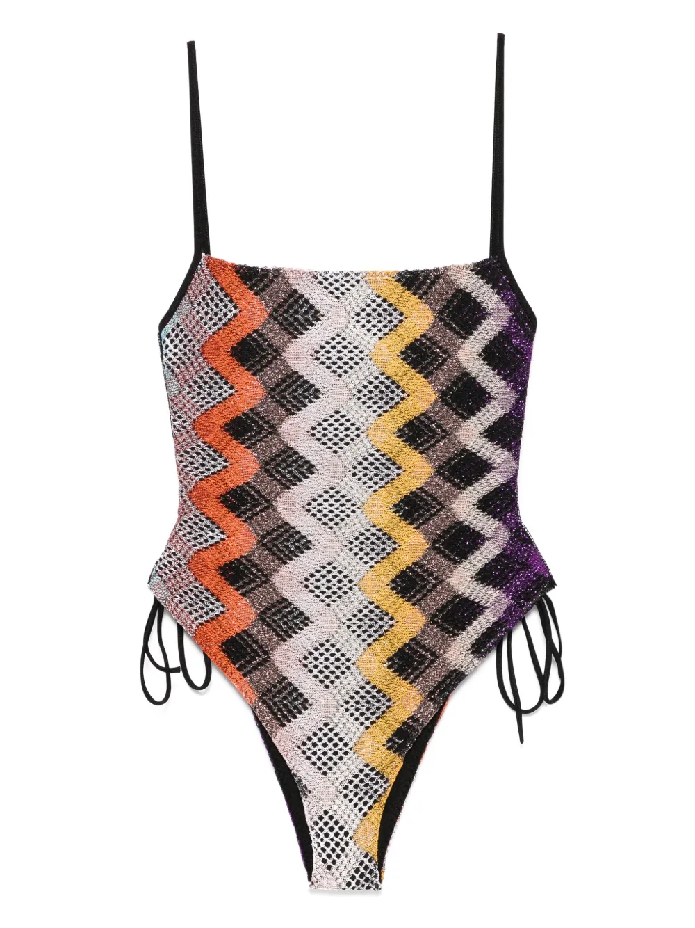 Missoni zigzag-pattern swimsuit | Black | Image 1