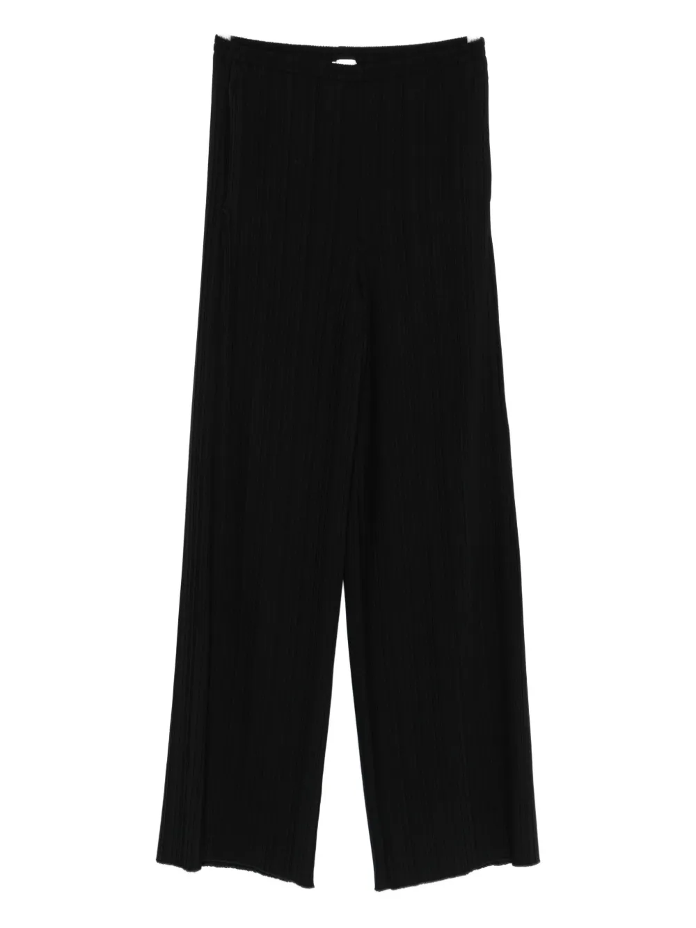 Forte pleated wide-leg trousers Zwart