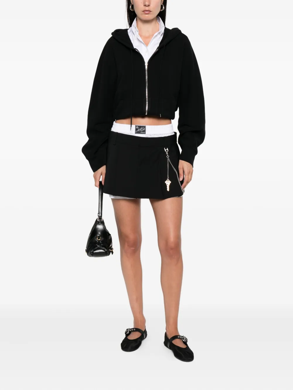 Alexander Wang pleated key-detail shorts | Short Shorts | Image 2