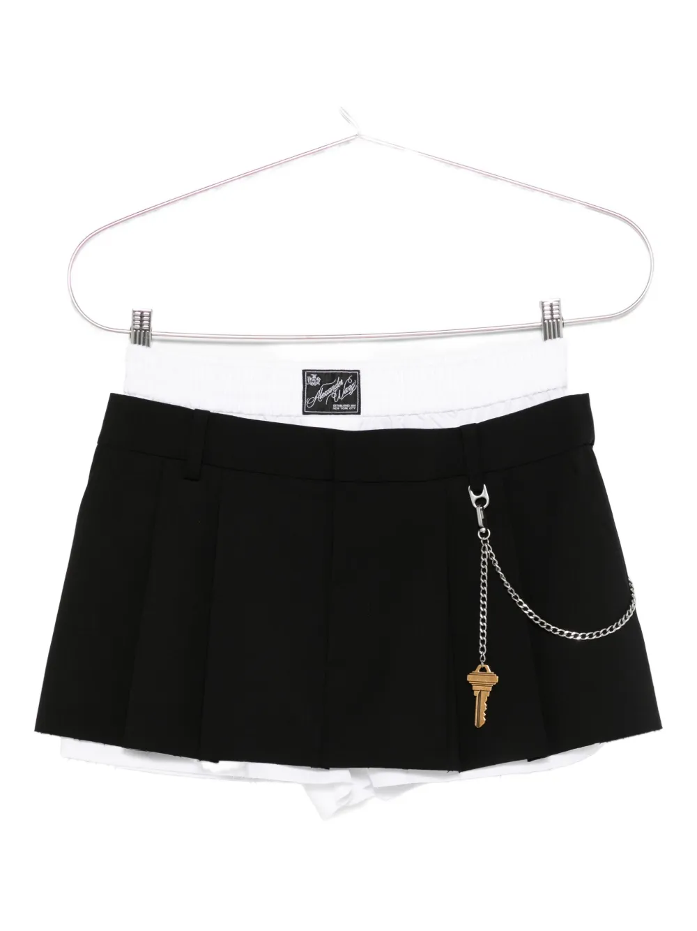 Alexander Wang Pleated Key-detail Shorts