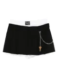 Alexander Wang pleated key-detail shorts - Black