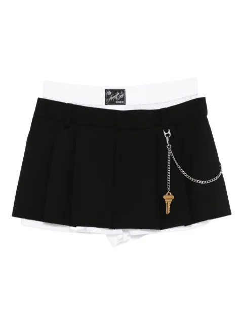 Alexander Wang pleated key-detail shorts 