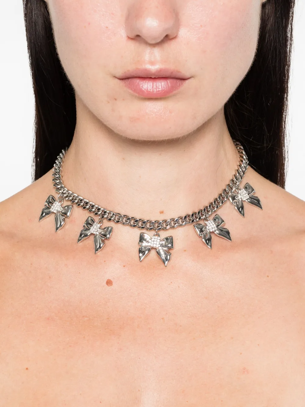 Alessandra Rich Halsketting met parels - Zilver