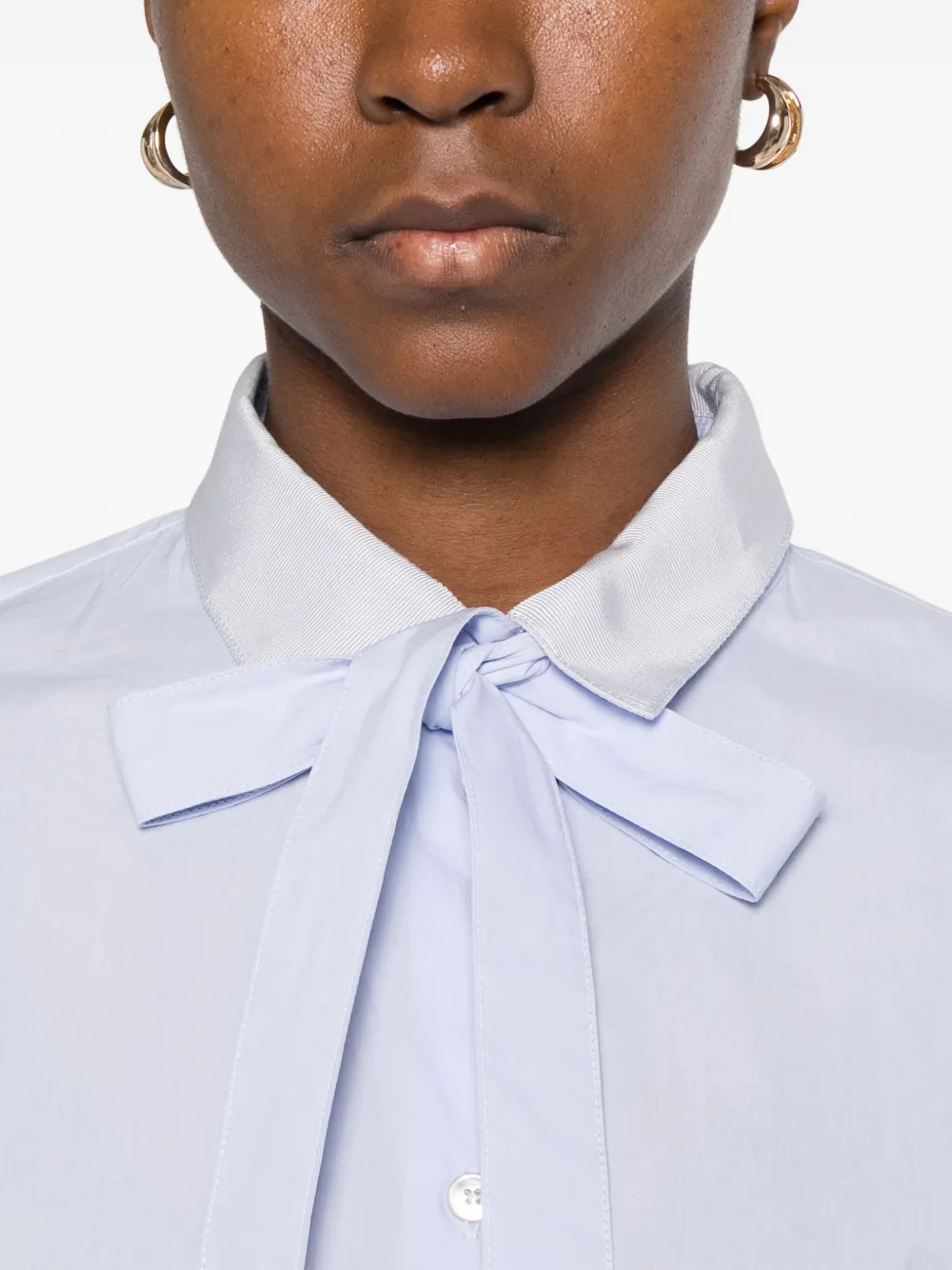 Forte Katoenen blouse Blauw