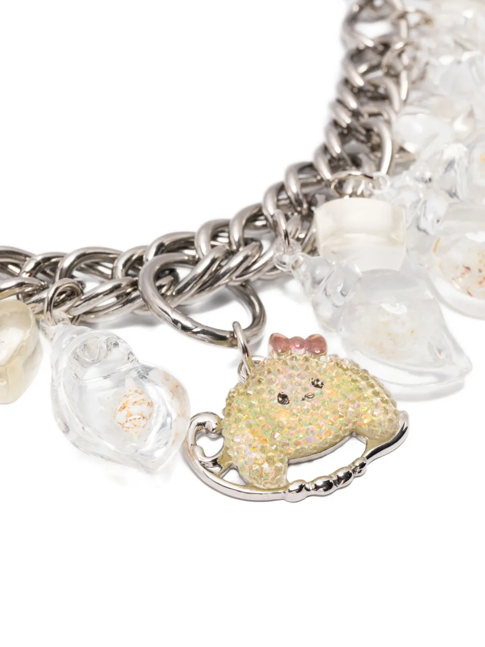 Chopova Lowena Charm Necklace In Metallic