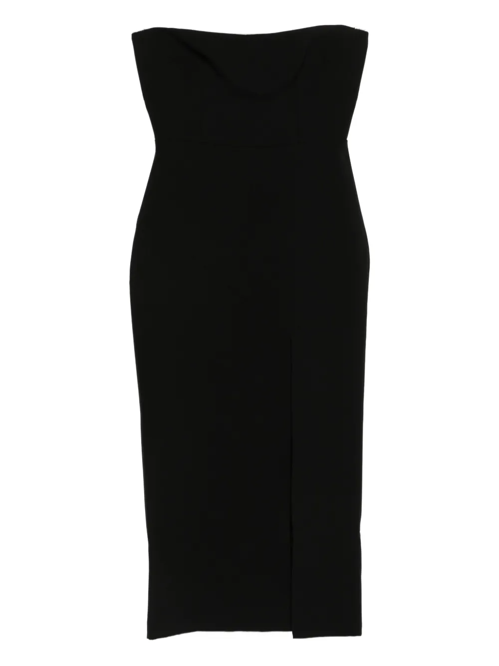 Alex Perry vestido midi estilo strapless | negro | Image 1