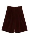 Blazé Milano pleated corduroy shorts - Red