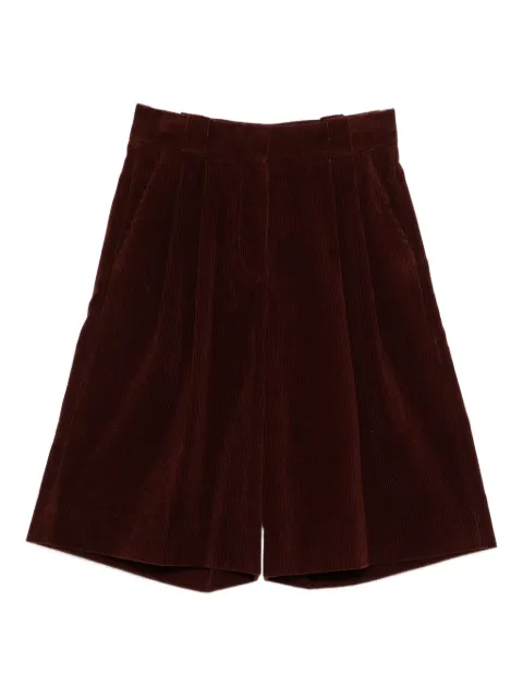 Blazé Milano pleated corduroy shorts