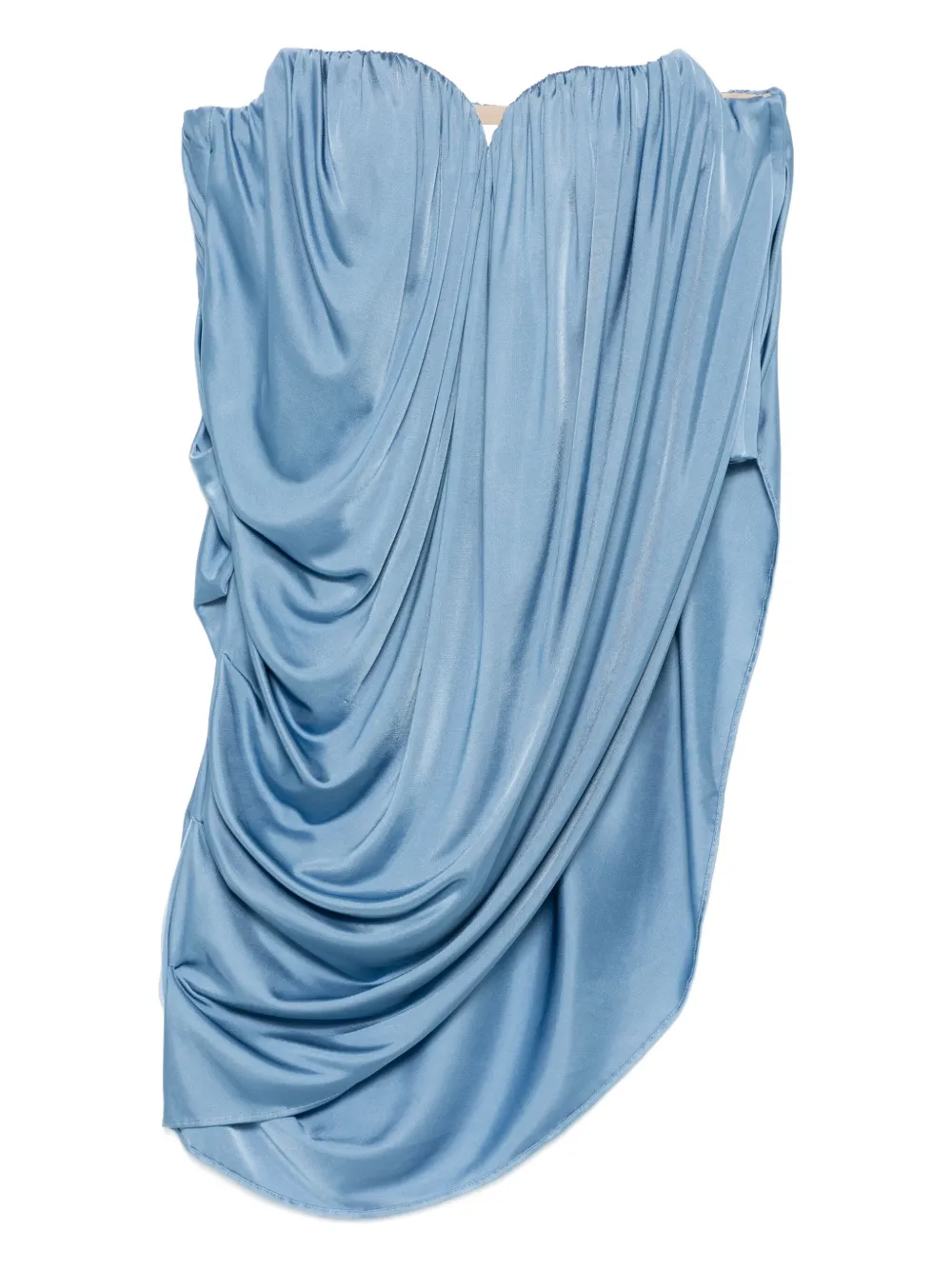Giuseppe Di Morabito draped strapless top | Blue | Image 1