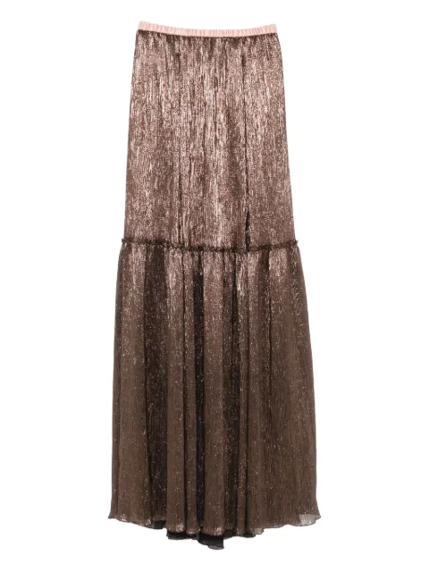 Forte Forte metallic pleated skirt