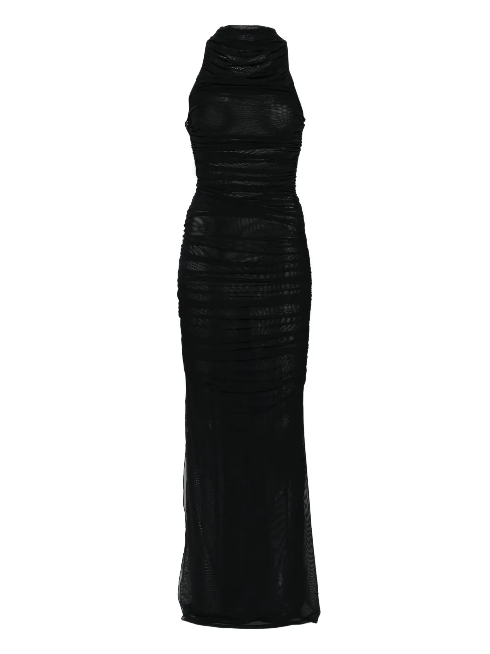 halter-neck maxi dress