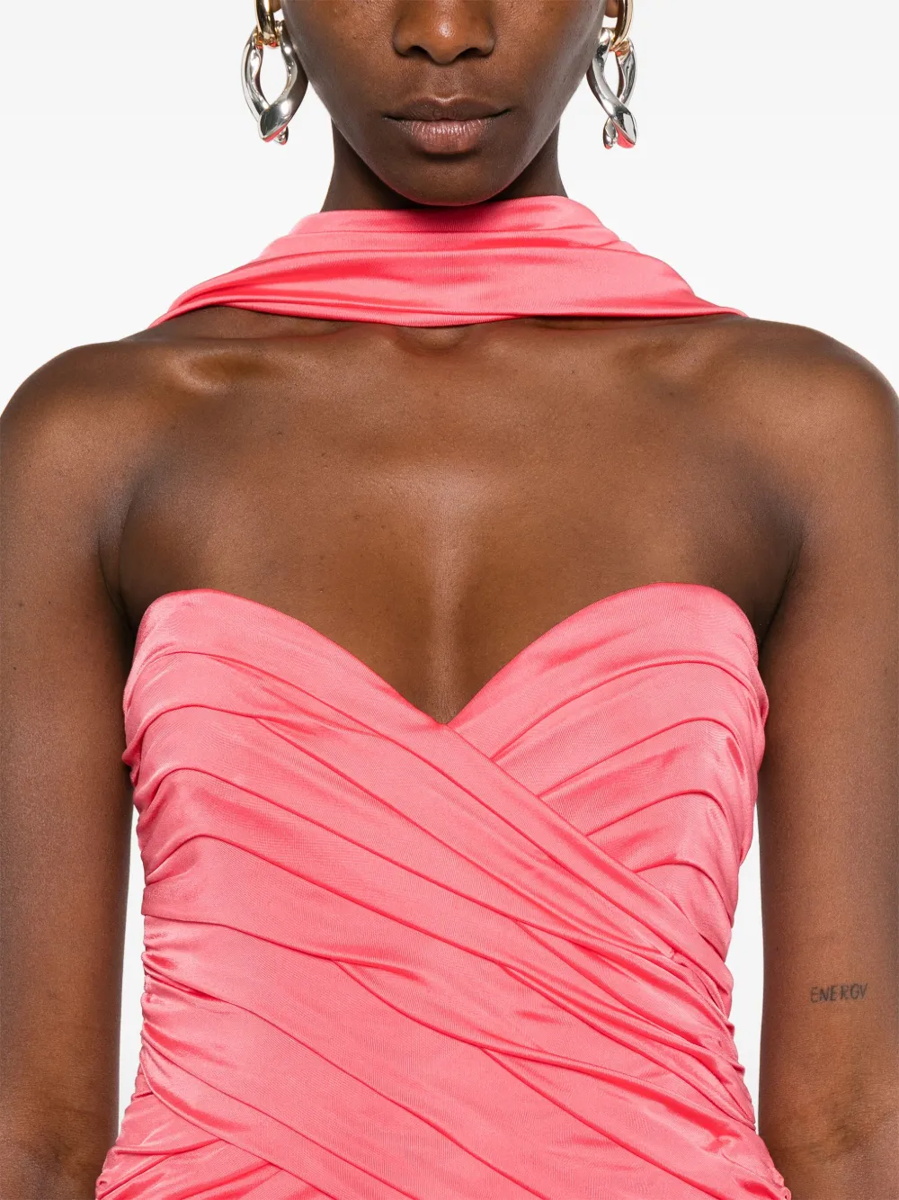 The New Arrivals Ilkyaz Ozel Off-shoulder jurk Roze