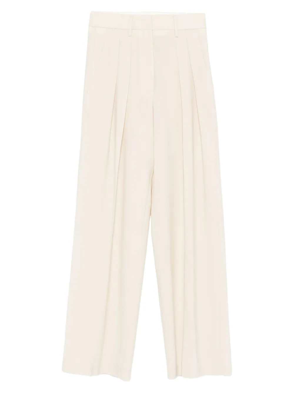 Forte pleated wide-leg trousers Beige