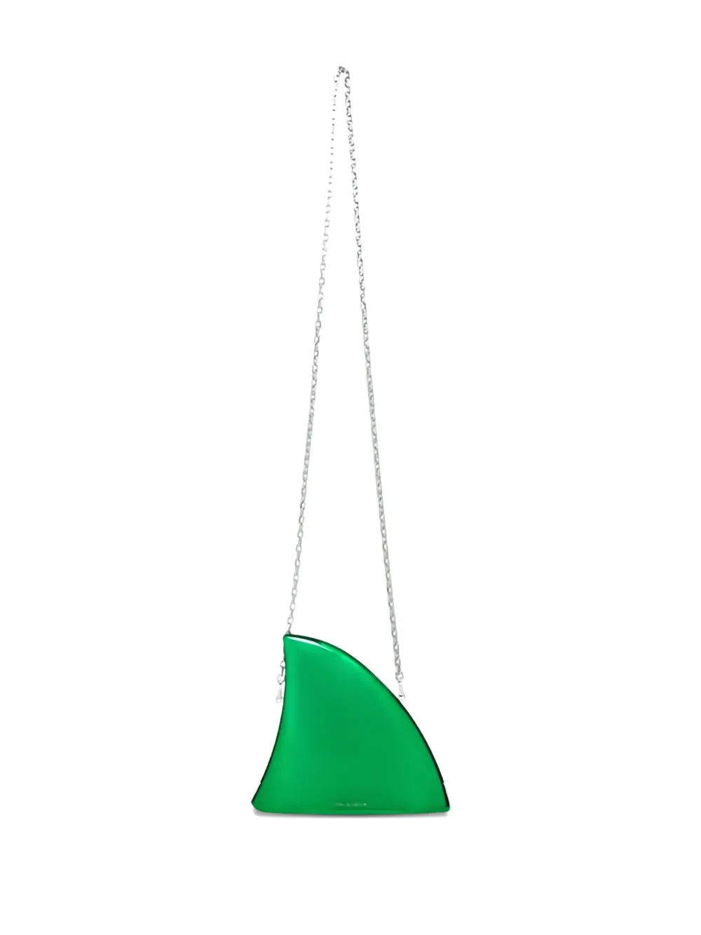 David Koma Mini Fin Clutch Bag In Green
