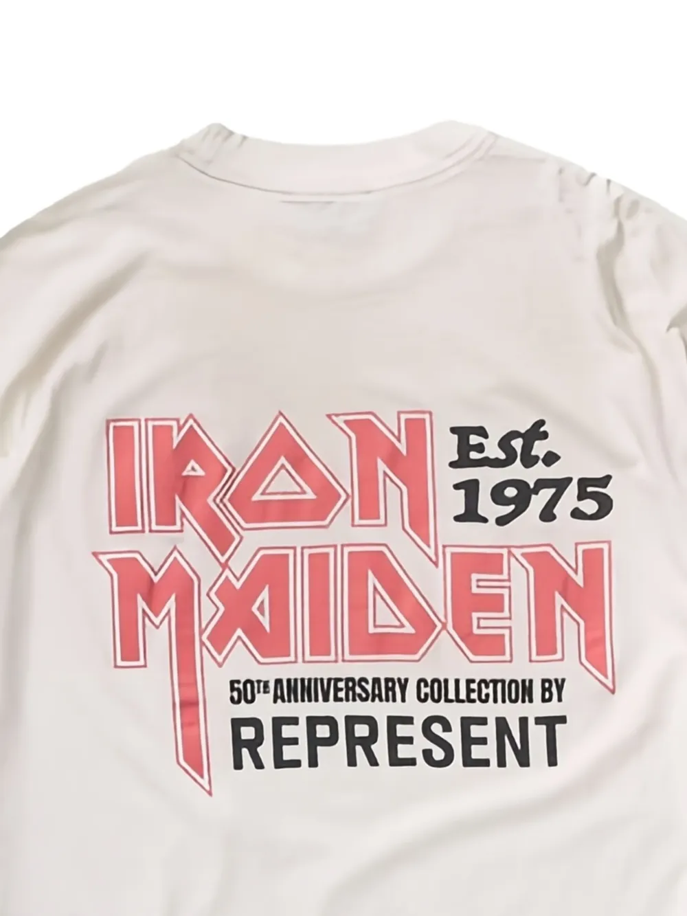 Represent T-shirt met grafische print Beige