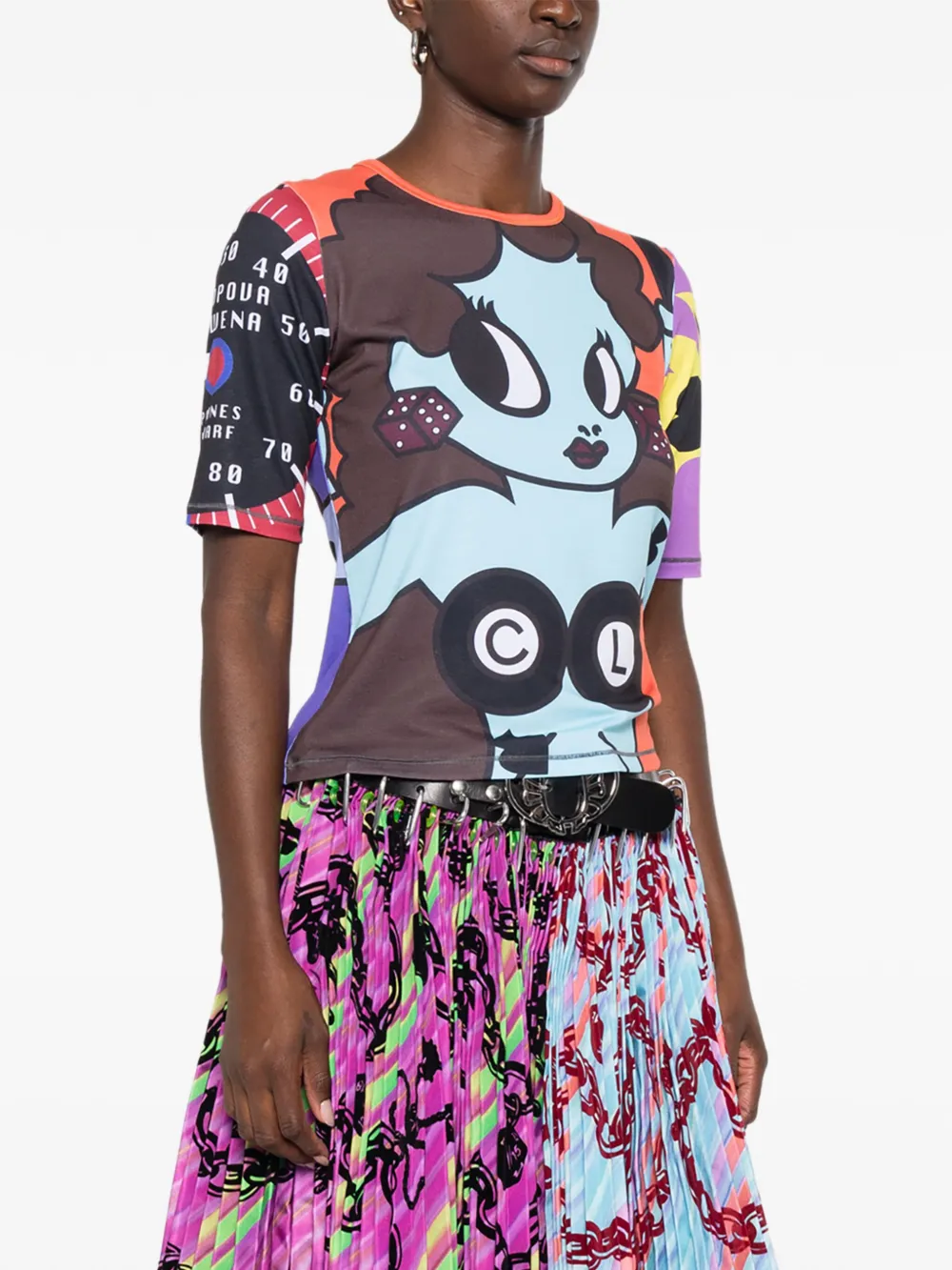 Chopova Lowena Lady Luck T-shirt met grafische print Veelkleurig