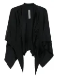 Rick Owens ruffled draped top - Black