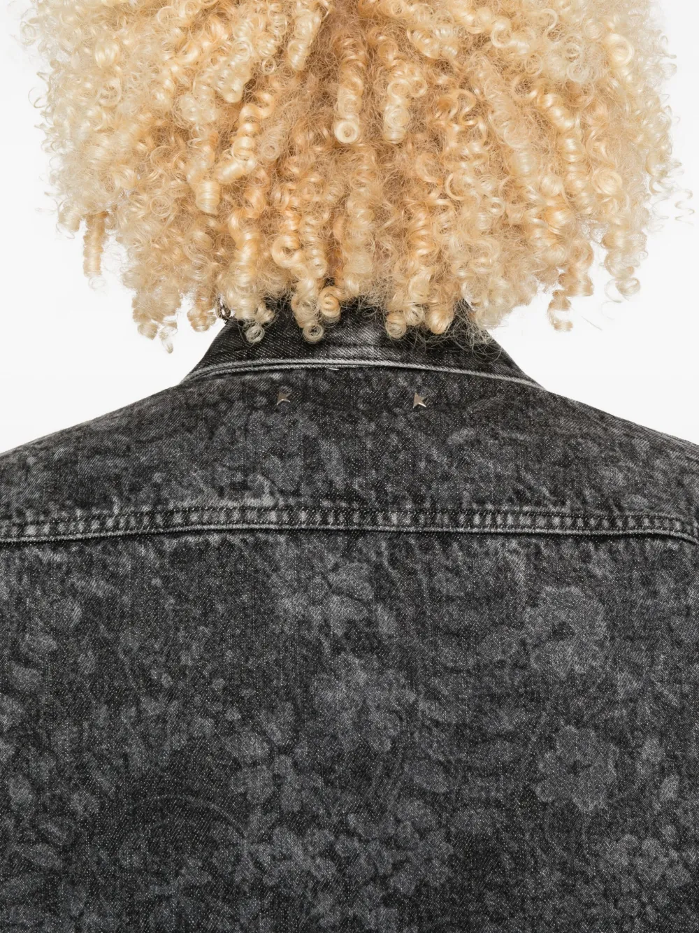 Golden Goose Journey Ollie Boyfriend Denim Button-up Shirt In Gray