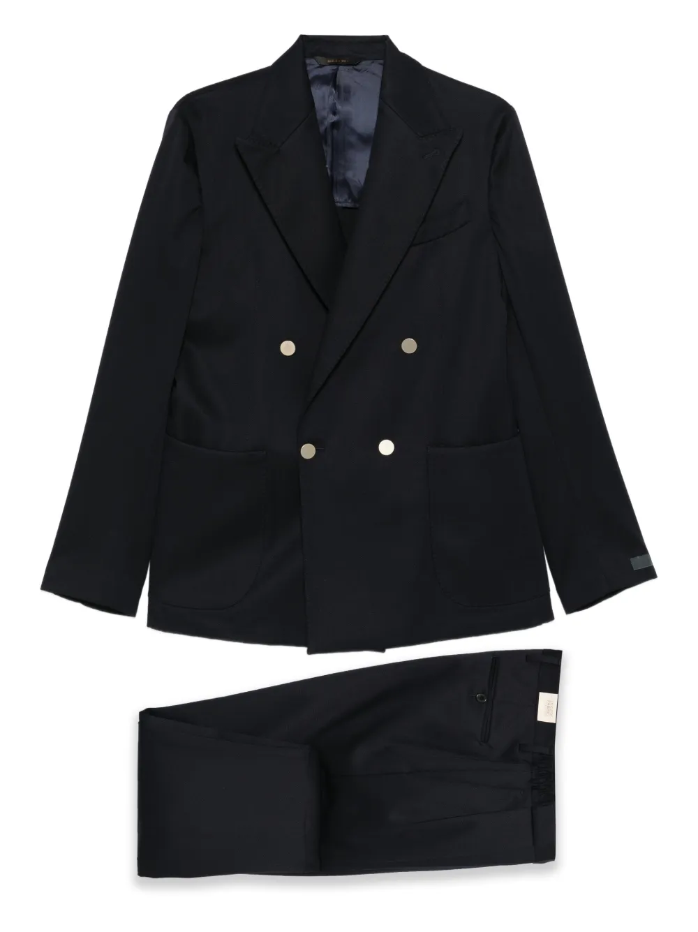 Briglia 1949 traje Bolgheri de algodón con doble botonadura | azul | Image 1