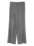 Ermanno Scervino herringbone drawstring palazzo pants - Grey