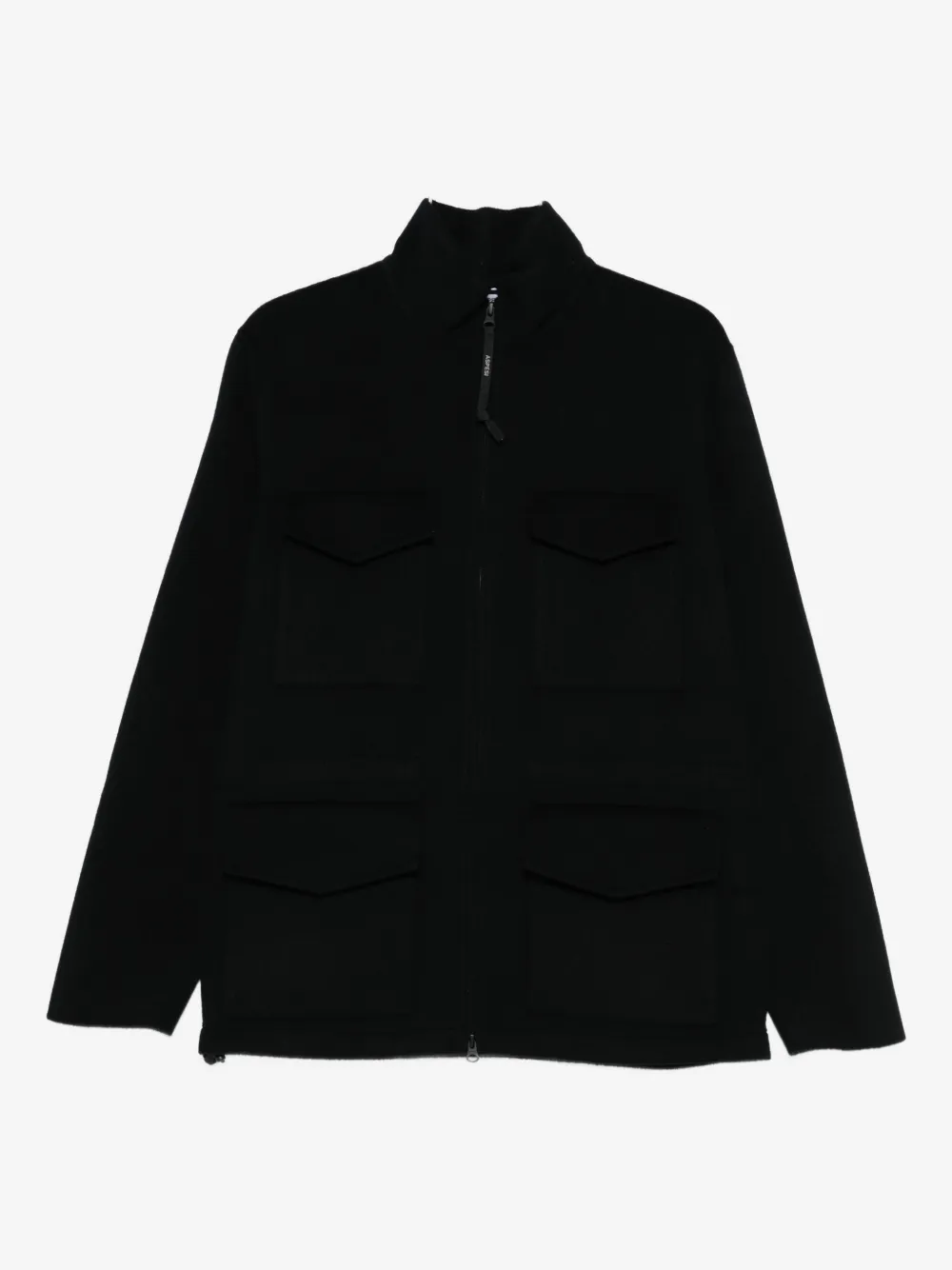 ASPESI pocketed zipped single-breasted coat | Blue | Image 1