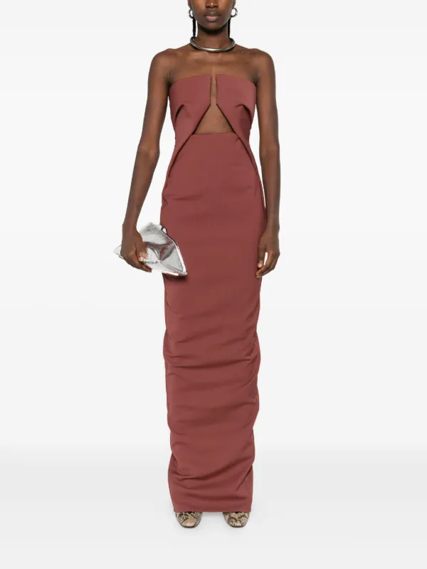 pink rick owens dress Rick Owens Pink Porterville Bustier Gown Rick Owens