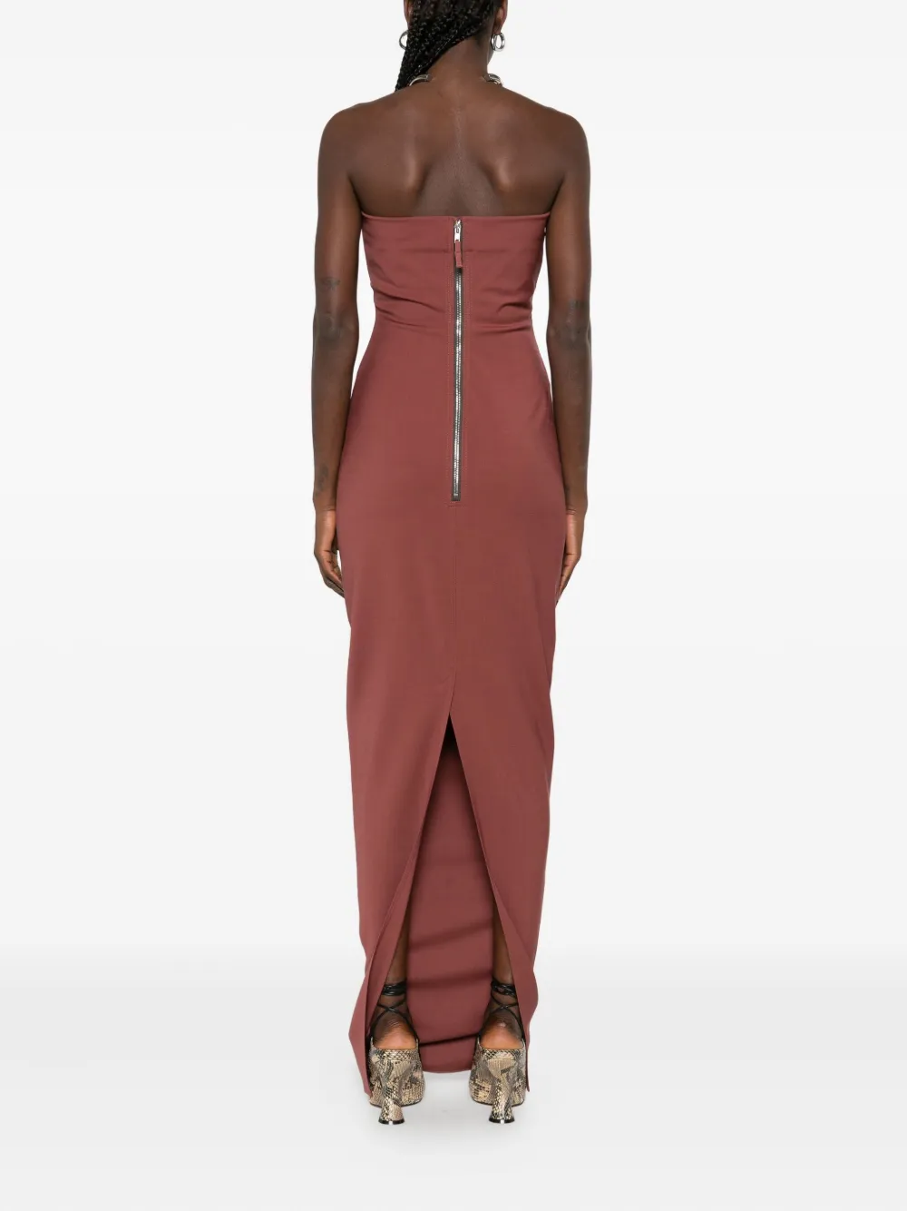 Rick Owens Uitgesneden midi-jurk Roze