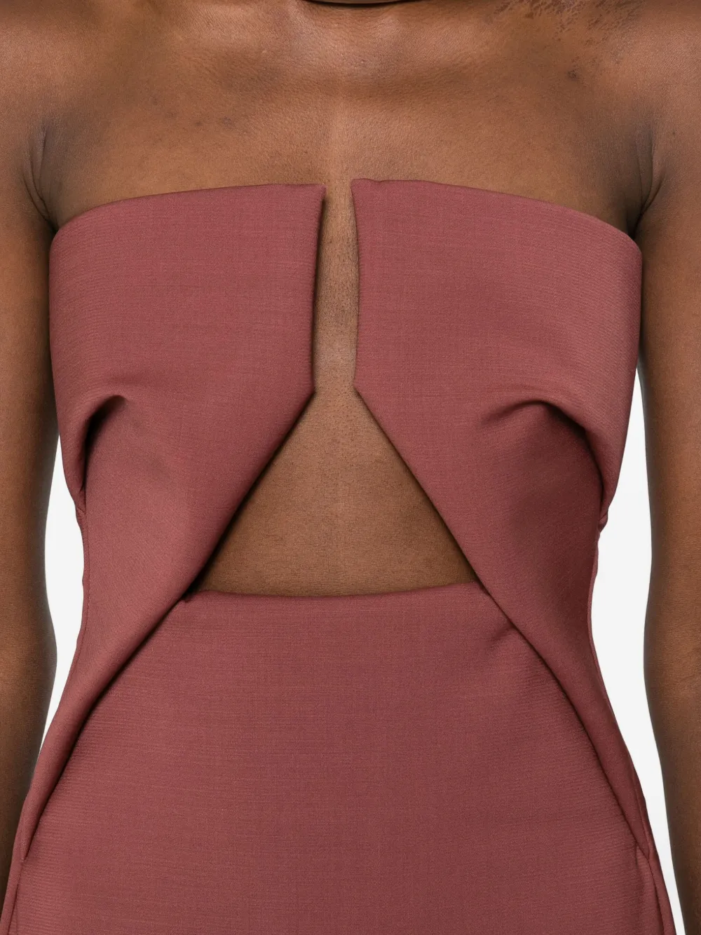 Rick Owens Uitgesneden midi-jurk Roze