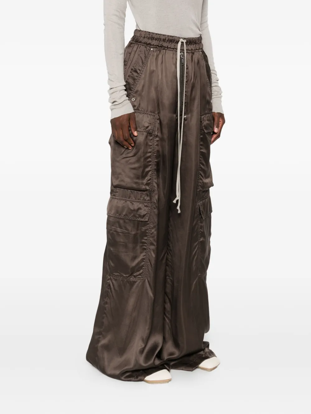Rick Owens Cargo broek met trekkoord Bruin