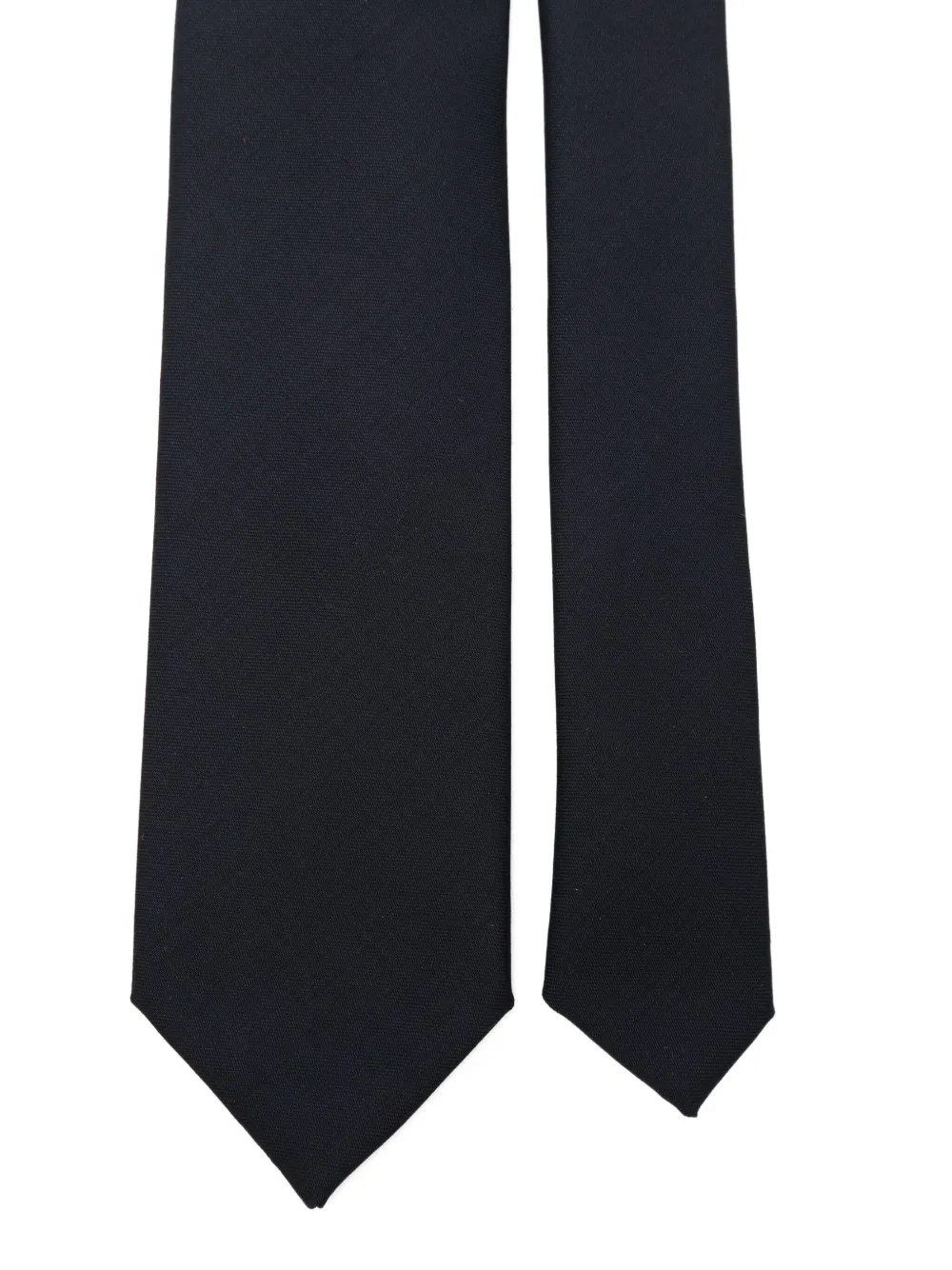 Lardini pointed-tip wool tie Blauw