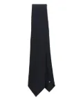 Lardini pointed-tip wool tie - Blue