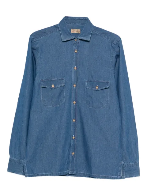 Barba camisa con bolsillo con botón