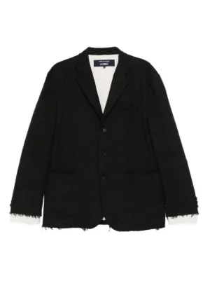 Maison MIHARA YASUHIRO mix-layered Jacket | Black | FARFETCH