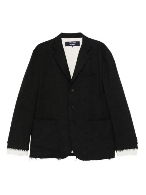 Comme des Garçons Homme blazer con flecos
