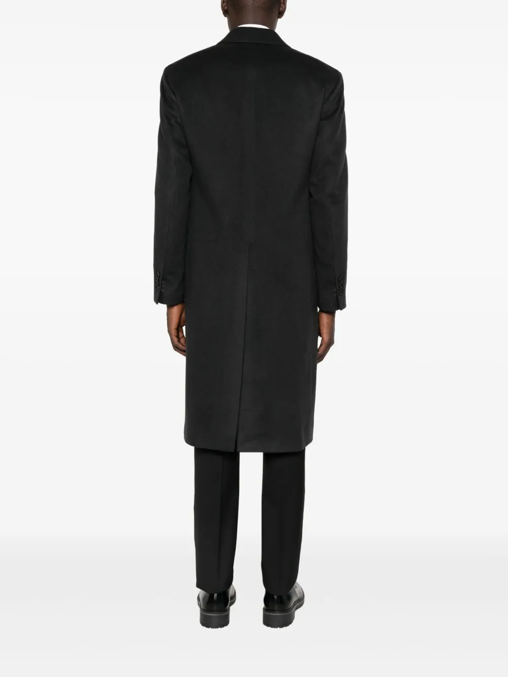 Lardini double-breasted cashmere coat Grijs