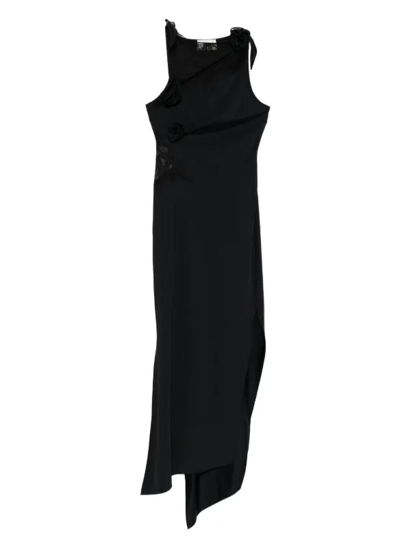 Coperni Lace-embellished Maxi Dress in Black