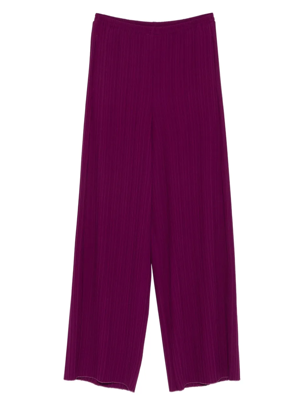 Forte ribbed wide-leg trousers Paars