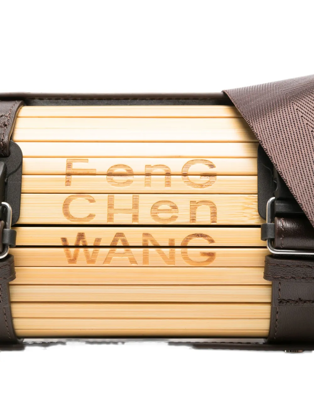 Feng Chen Wang Cylindrical Bamboo Shoulder Bag In Neutral