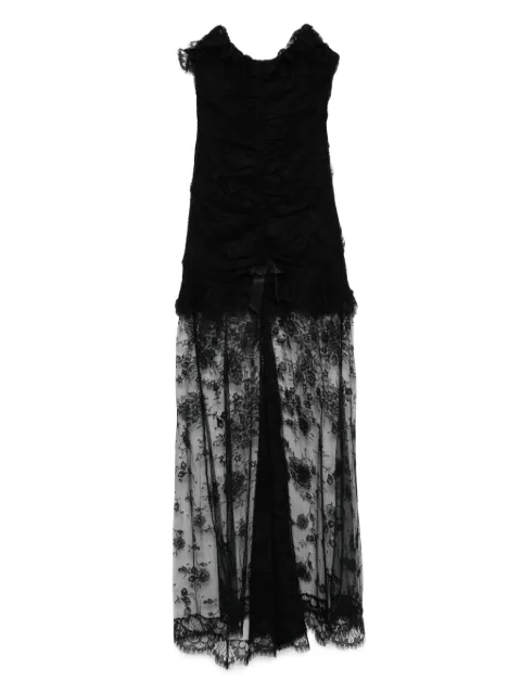 Alessandra Rich lace ruched dress
