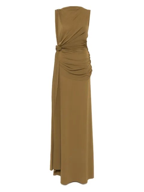 Alex Perry knot-detail draped maxi dress