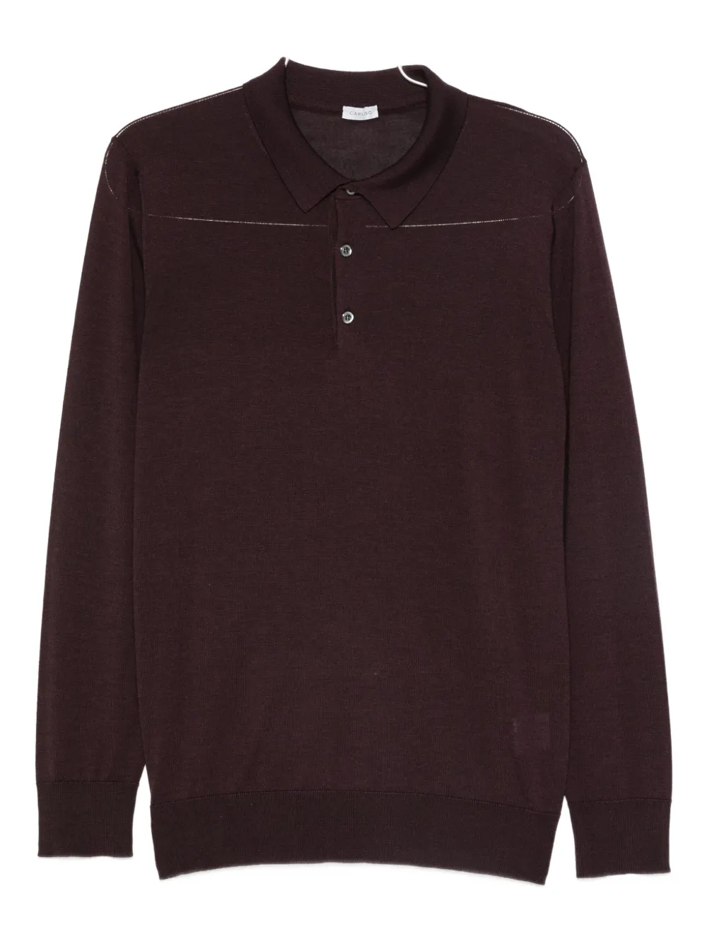 Caruso long-sleeves polo shirt Bruin