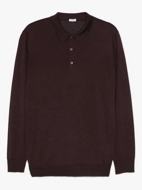 Caruso long-sleeves polo shirt