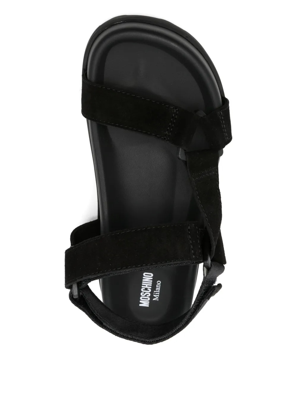 Moschino Platform Strap Sandals In Black