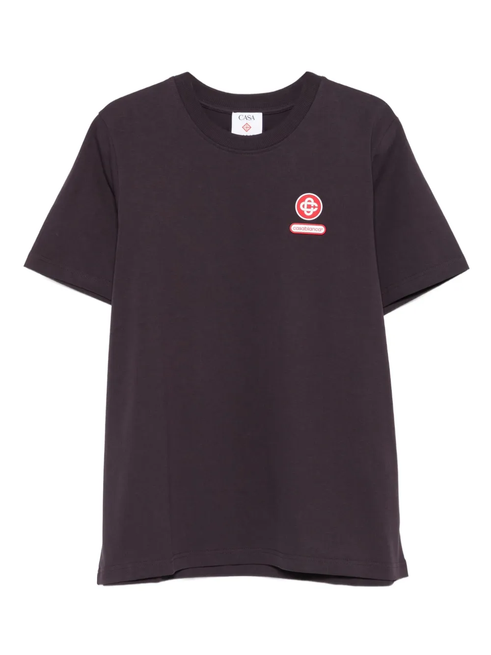 Casablanca T-shirt met logopatch Paars
