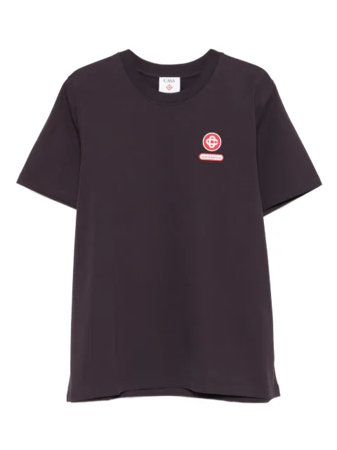 Casablanca logo-patch T-shirt